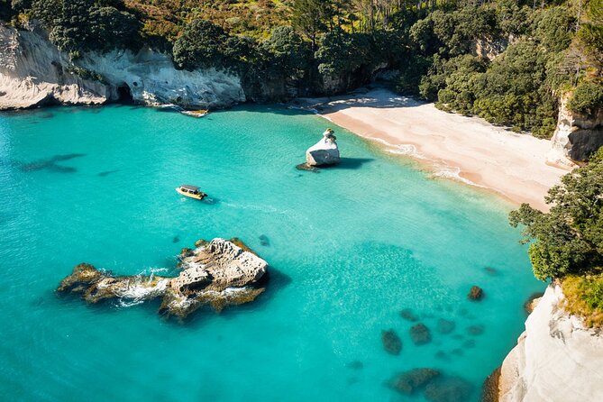 2 Hour Cathedral Cove and Volcanic Coast Cruise with Shade Canopy - Hot Water Beach from a distance, then Orua Sea Cave