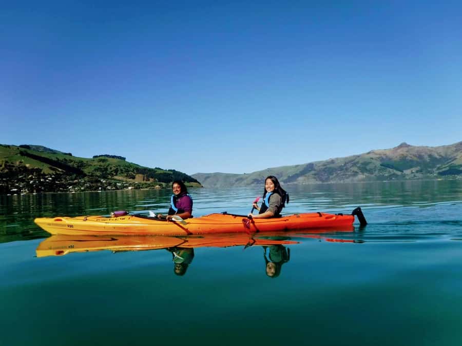 Akaroa: Akaroa Marine Reserve Sea Kayaking Tour - Starting out opposite the bowling club, then into crater water
