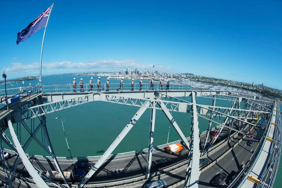 Auckland Harbor Bridge: Bridge Climb - Photo and video package: your one chance for on-bridge memories