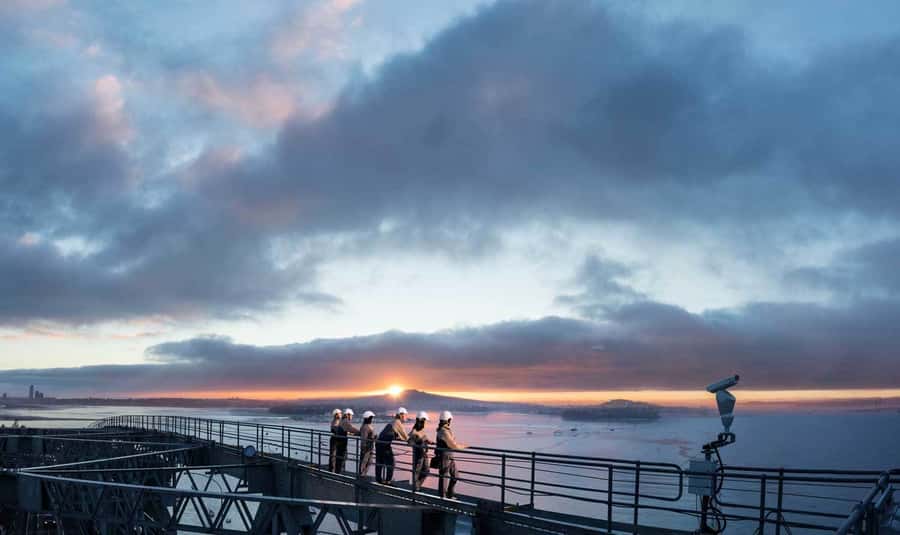 Auckland Harbor Bridge: Bridge Climb - Views from the summit: Waitemata Harbour and the Auckland skyline