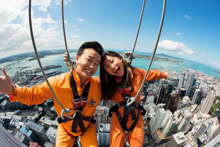 Auckland: Sky Tower SkyWalk - 192m High Edge Walk - Safety briefing that actually helps, thanks to guides like Annie and Benny