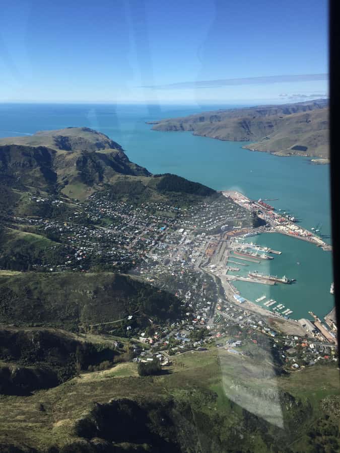 Christchurch: 20-Minutes City Helicopter Flight - Banks Peninsula’s Three Dormant Volcanoes and the Port of Lyttelton View