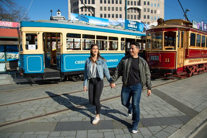 Christchurch Hop-On Hop-Off Tram - Getting started at Cathedral Junction, and how the day ticket fits