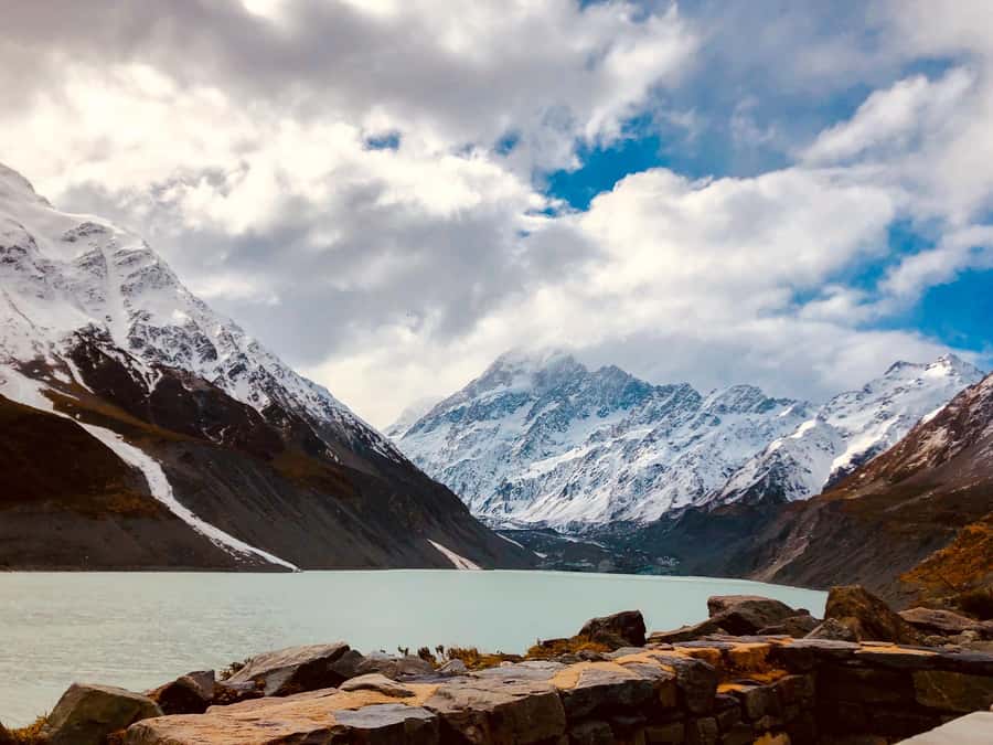 Christchurch to Mt Cook via Lake Tekapo (1 way) - Lake Pukaki lookout: the color lesson of the day