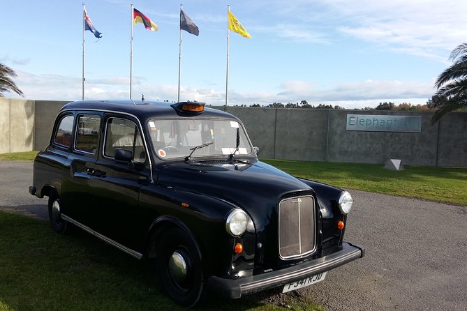 Deco City Black Cab Tours and Shuttles - Awatoto and the Atea a Rangi Celestial Star Compass on the beach