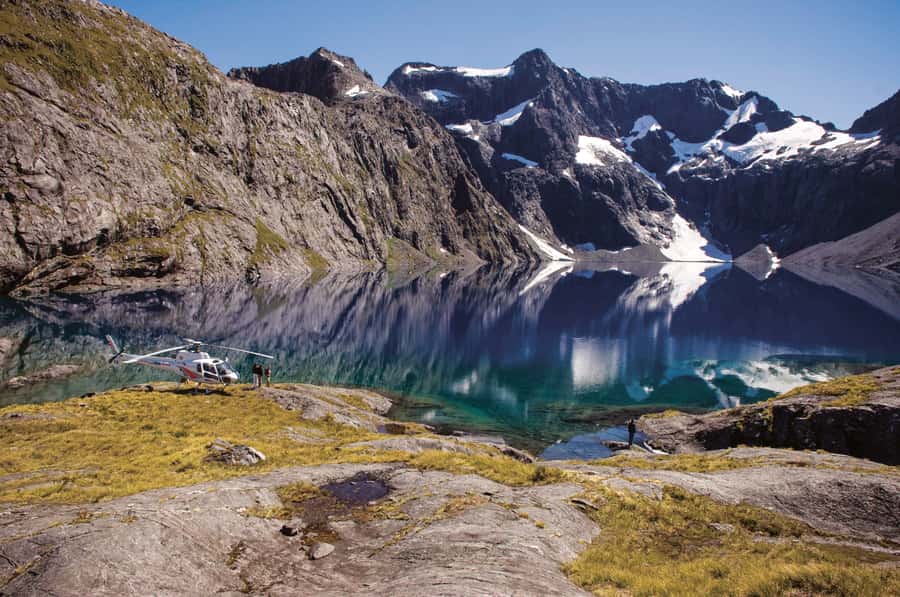 Doubtful Sound: Scenic Flight with 2 Landings - A helicopter view of Fiordland, with real landing time