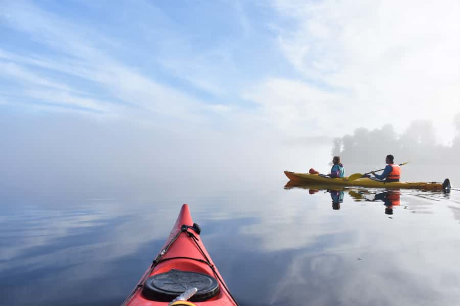 Franz Josef: 3-Hour Kayak Tour on Lake Mapourika - Getting geared up in Kiwi country (no jeans, warm layers)