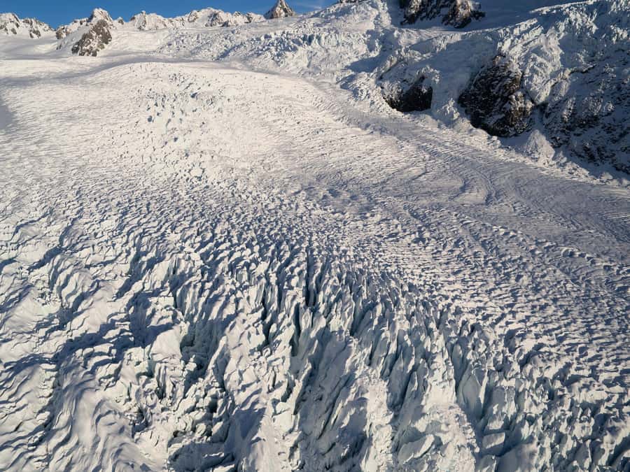 Franz Josef: 30-min Flight Franz Josef & Tasman Glaciers - First looks over West Coast ice