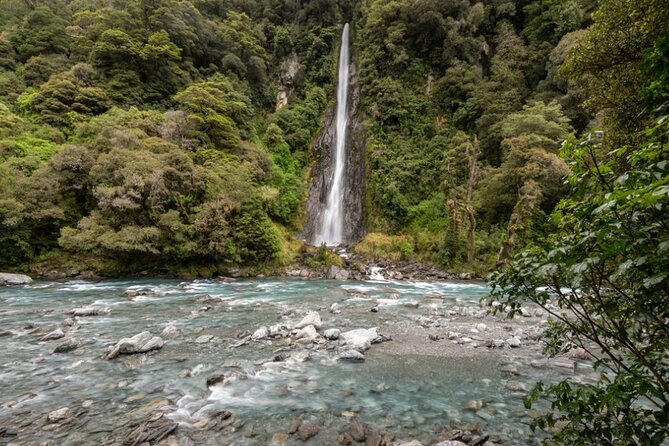 Franz Josef to Queenstown Small Group Tour via Wanaka 1 -Way - Ship Creek Walks: toes in sand, rainforest in view