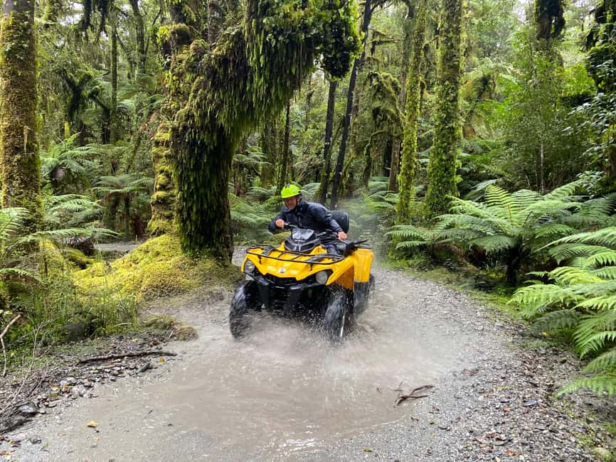 Franz Josef Town: Scenic Glacier Quad Bike Tour with Gear - Glacier Riverbeds and Jurassic Rainforest Tracks