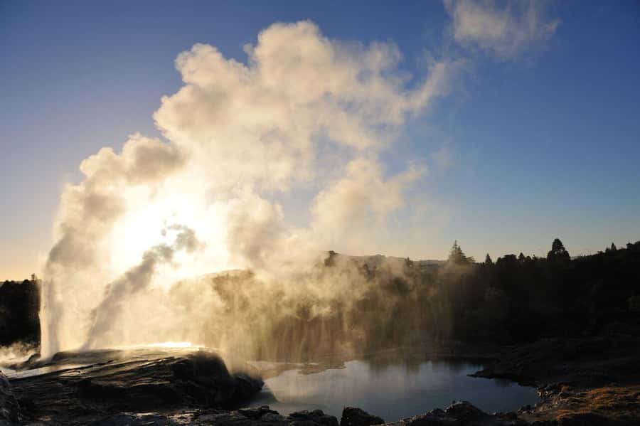 From Auckland: Waitomo Glow Worm Caves & Rotorua Tour - From Auckland to Waitomo, then Rotorua, one guided day