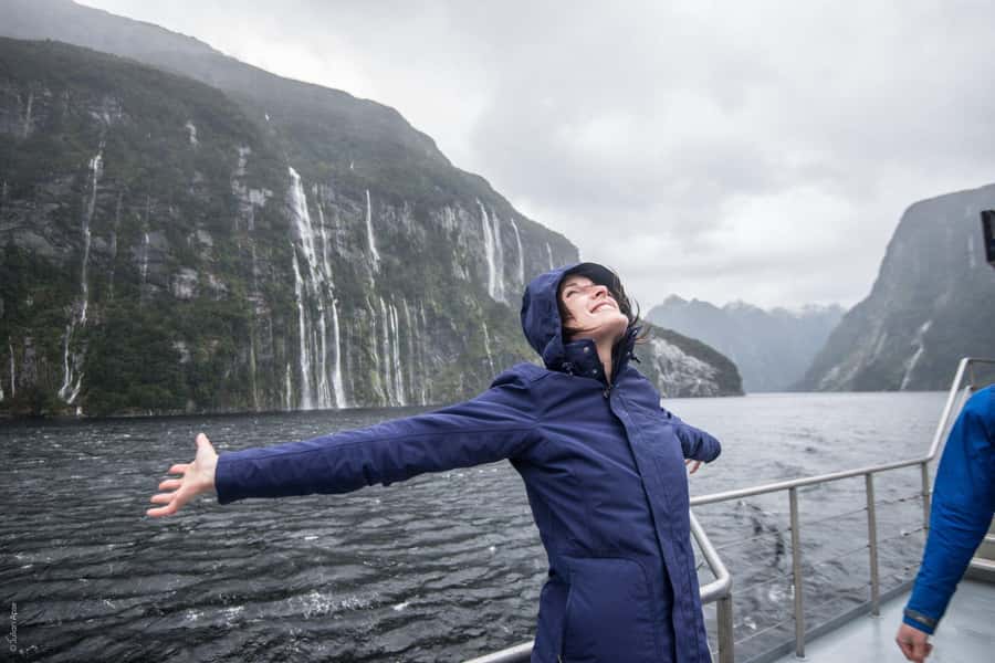 From Manapouri: Doubtful Sound Overnight Cruise - Shoreline time after anchoring: kayak, tender boat, or swim
