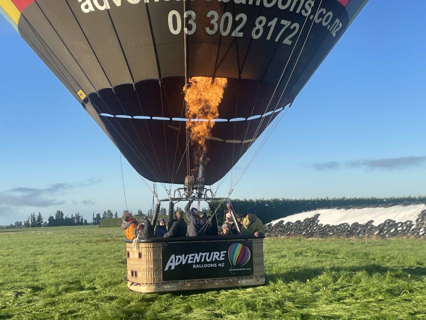 From Methven: Hot Air Balloon Flight in Canterbury with Wine - The sparkling wine, juice, and post-landing toast tradition