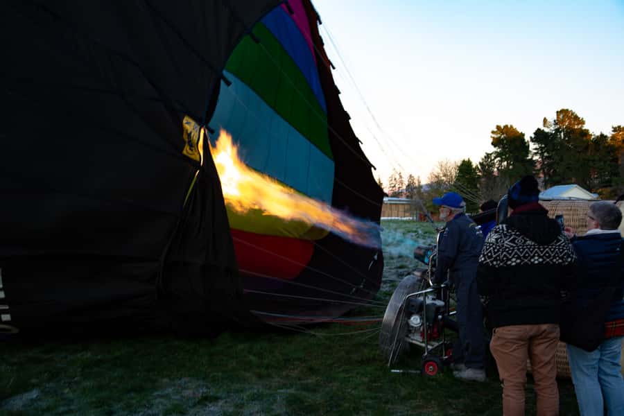 From Methven: Hot Air Balloon Flight in Canterbury with Wine - What to wear in winter paddocks, and what to bring for comfort