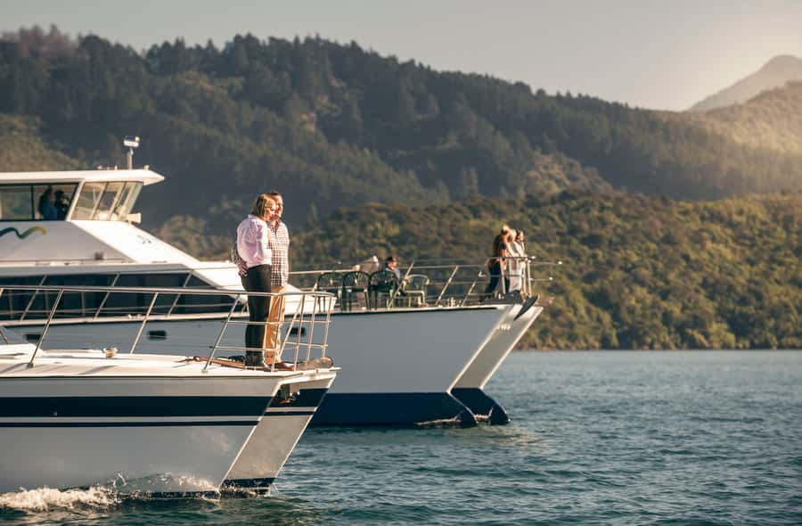 From Picton: Marlborough Sounds Cruise with Seafood - The aquaculture story: why marine farming fits this view