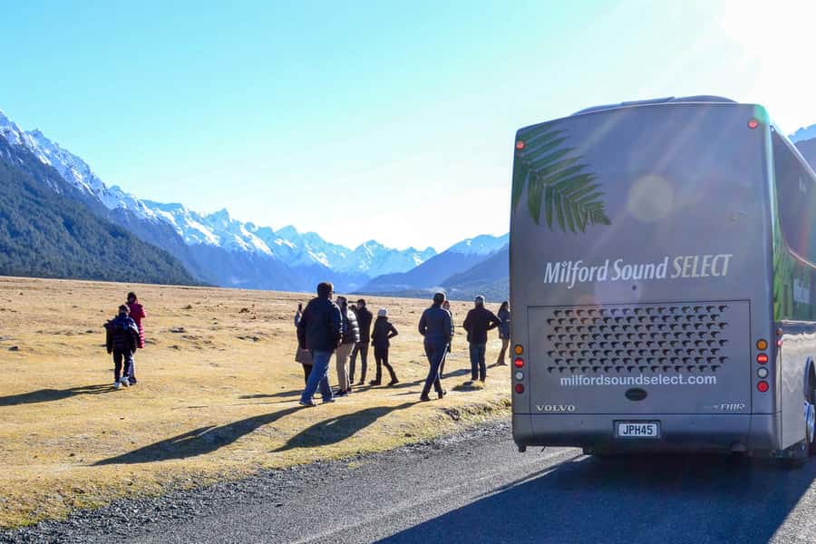 From Queenstown: Milford Sound Premium Day Tour and Cruise - Te Anau and the cafe window: coffee, toilets, and a quick reset