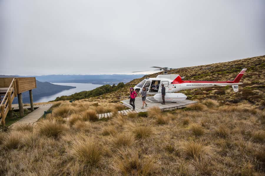 From Te Anau: Full Day Kepler Track Guided Heli-Hike - Luxmore Hut tea break: the Great Walk starts with ecology lessons