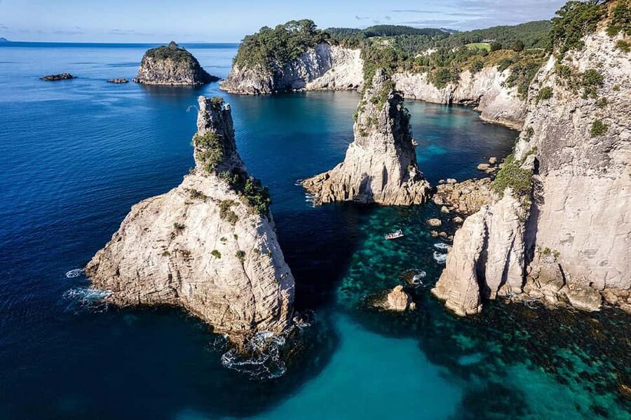 From Whitianga: Cathedral Cove Cruise with Snorkeling - Blowholes and sea caves you cannot reach by foot