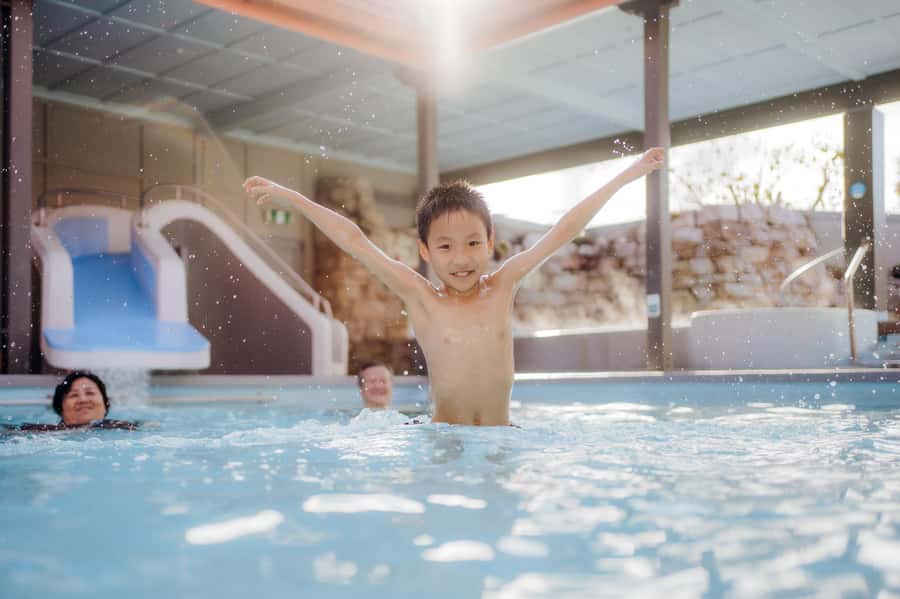 Geothermal and Freshwater Combo Family Pools in New Zealand - Changing rooms, lockers, towels, and what to pack