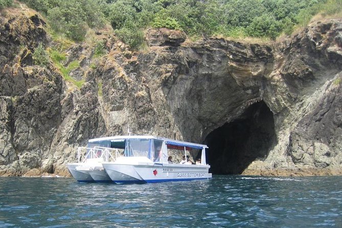 Glass Bottom Boat Tour - Back of Goat Island caves and the Key Hole, reached by boat