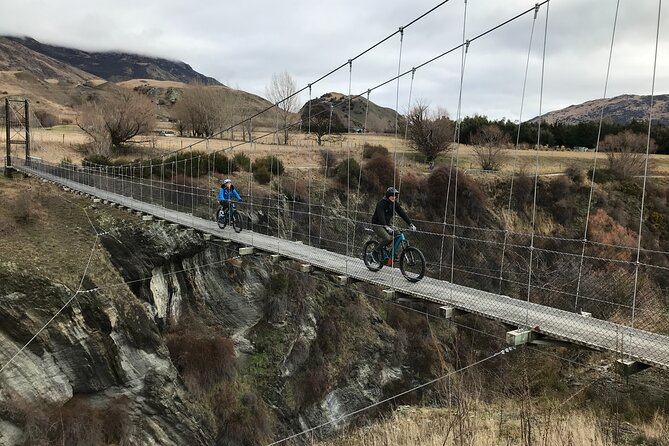 Guided eBike Wine Tour Ride to the Vines - Gibbston suspension bridges: the scenic workhorse hour