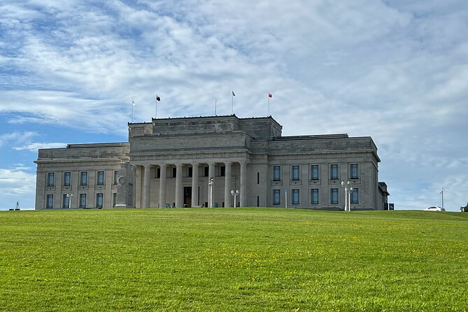 Half-Day Tour: AUCKLAND CITY Highlights with Hotel Pickup - Auckland Museum exterior and Winter Gardens: culture without the time cost