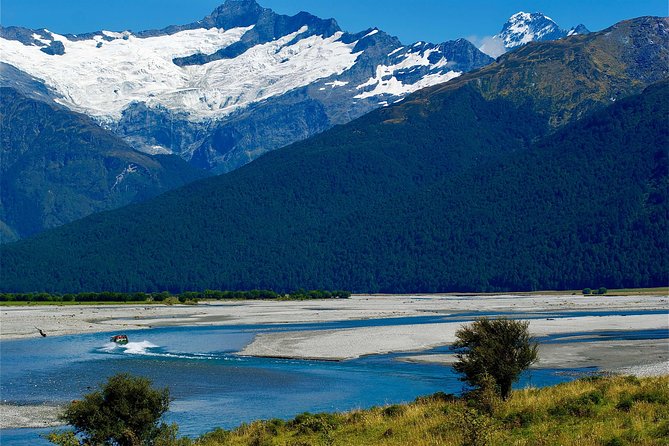 Jet Boat and Wilderness Walk Tour from Wanaka - The jet boat on the Matukituki River: speed with real scenery