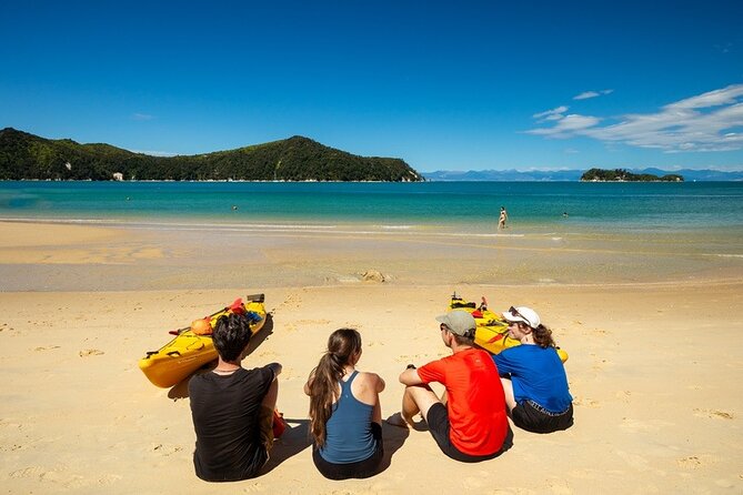 Kayak & Walk - Paddling back to Mārahau: views, breaks, and possible sail-back