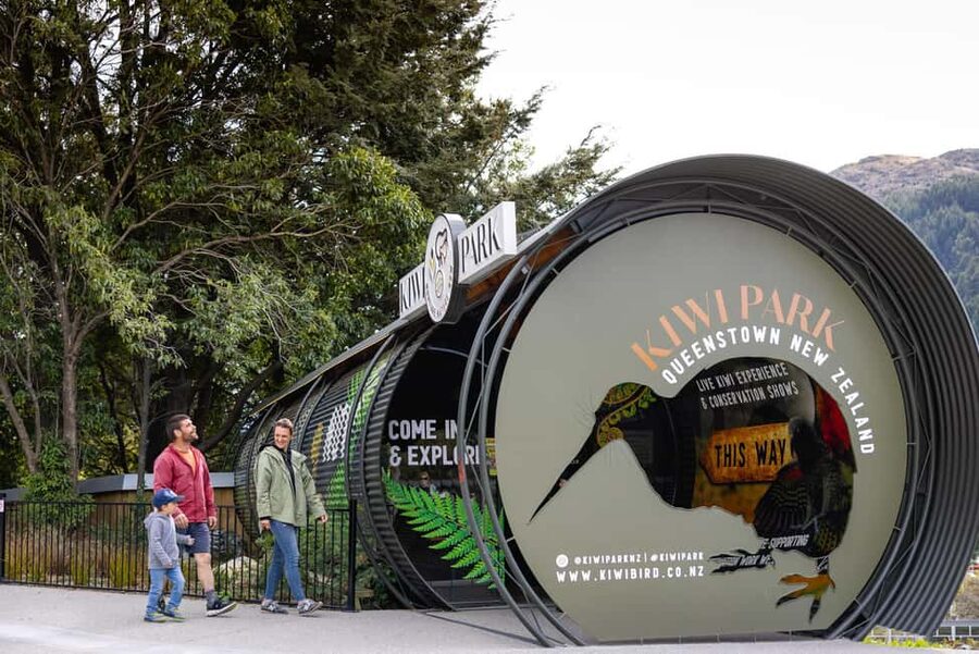 Kiwi Park Admission Ticket - Entering Kiwi Park: the Upper Brecon Street tunnel to reception