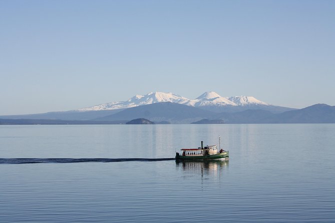 Lake Taupō Māori Rock Carvings Scenic Cruise aboard Ernest Kemp - Lake Taupō views you’ll actually notice, with volcano landmarks on clear days