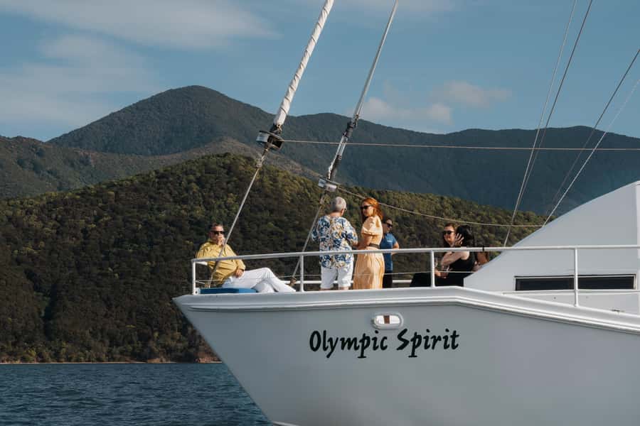 Marlborough Sounds: Greenshell Mussel Cruise - The included lunch: fresh mussels and NZ salmon, served hot