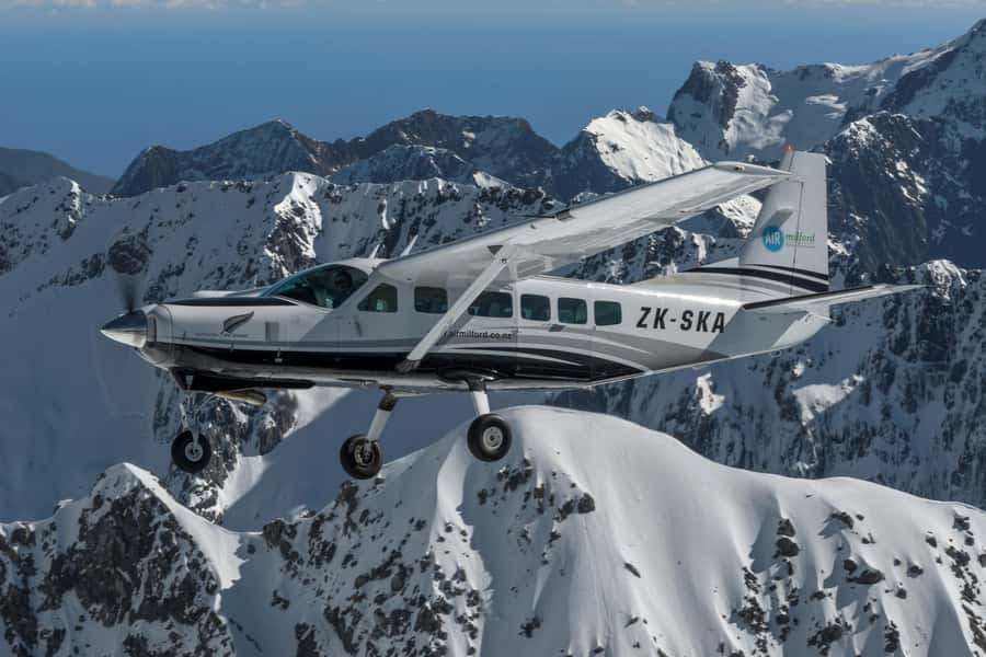 Milford Sound & Big 5 Glaciers Scenic Flight from Queenstown - Glaciers From Above, Milford Sound From the Sky