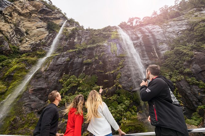 Milford Sound Nature Cruise with Southern Discoveries - Waterfalls up close: Stirling Falls, the glacial facial, and Lady Bowen Falls