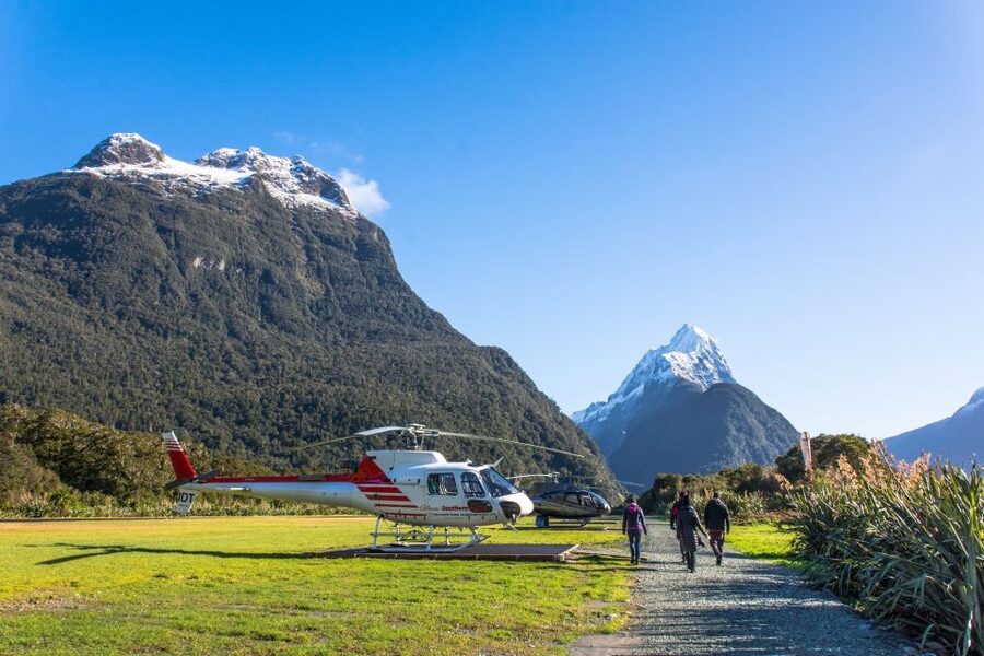 Milford Sound Scenic Helicopter Flight with Landing - In-flight commentary, plus film-set stories
