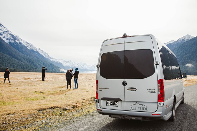 Milford Sound Small Group Tour from Queenstown with Scenic Flight - Mercedes van day: comfort, photo stops, and small-group calm