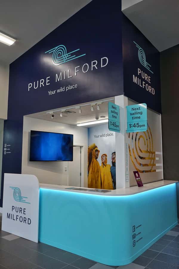 Milford Sound: Waterfalls, Wildlife, and Rainforest Cruise - Entering Milford Sound on a Modern Catamaran That Lets You Move