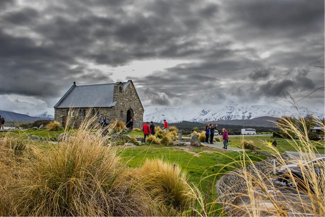 Mount Cook Day Tour from Queenstown - Lake Tekapo and the Church of the Good Shepherd: short stop, big postcard effect