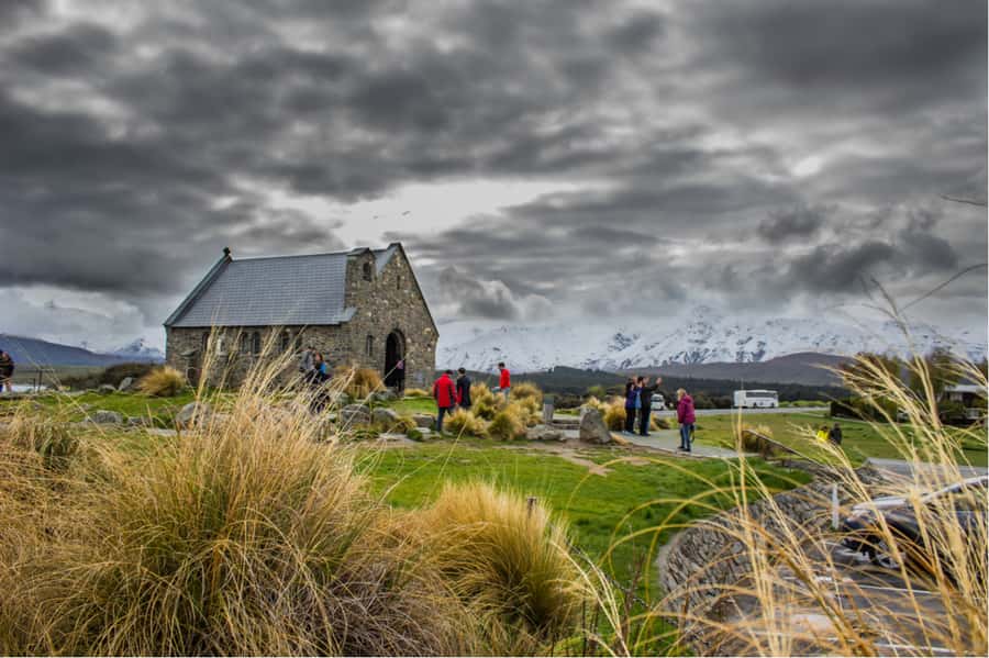 Mount Cook Full-Day Tour: Queenstown to Christchurch - Lake Tekapo and the Church of the Good Shepherd photo stop