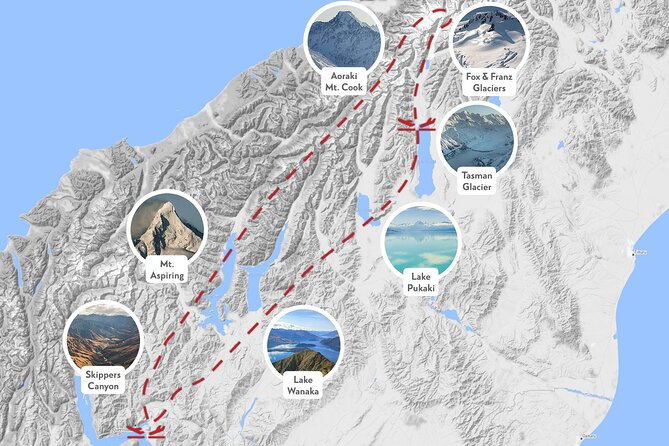 Mt. Cook Fly Explore Fly ex Queenstown by Glenorchy Air - Flying from Queenstown to Aoraki Mount Cook, what you are really buying