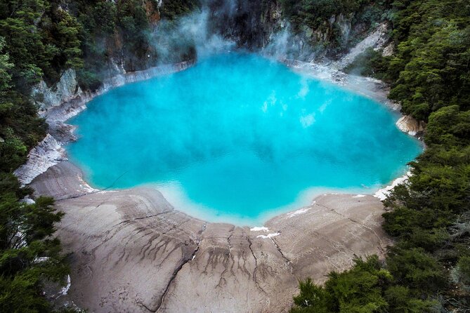 Mt. Tarawera Volcano Scenic Floatplane Tour from Rotorua - Whakarewarewa Thermal Reserve, plus Blue and Green Lakes