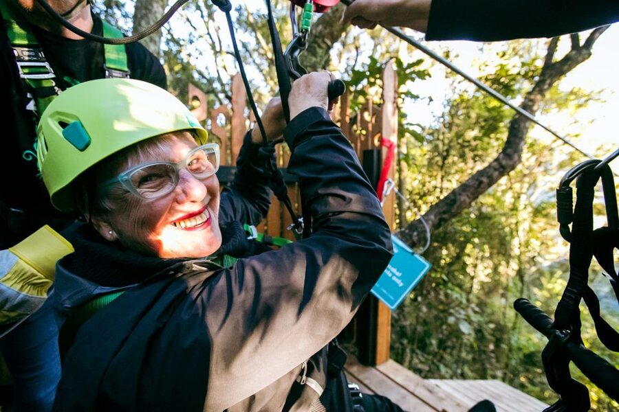 Okere Falls: Zipline over Waterfalls Experience - Tree planting plus Māori tea: the end of the ride with real meaning