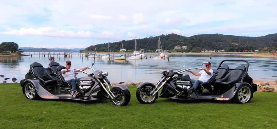 Paihia: Bay of Islands Trike Tour Experience - V8 Chev trikes in Paihia, meeting point and first impressions