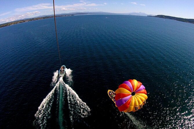 Parasailing Adventure over Lake Taupo - Lake Taupo From Up Here: What the Flight Really Feels Like