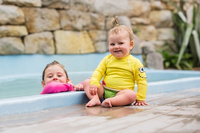 Polynesian Spa Rotorua: Family Hot Pools and Freshwater Pool - The family freshwater pool at 33°C, plus slide fun that actually keeps kids busy