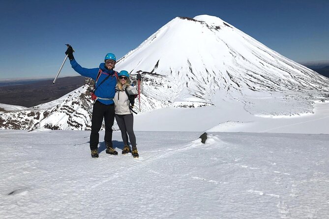 Private Tongariro Crossing Guided Walk - The Tongariro Alpine Crossing route: turquoise lakes, climbs, and winter crampon season