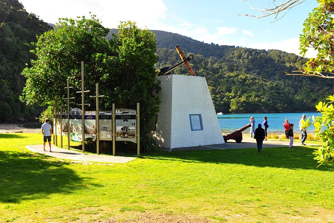 Queen Charlotte Sound Mail Boat Cruise - The Ship Cove stop: when you might step onto this historic spot
