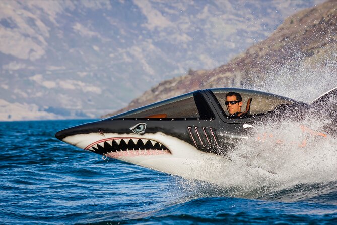 Queenstown Hydro Attack Shark Ride Adventure - Speed on Lake Wakatipu: 80 kph on top, 40 kph under