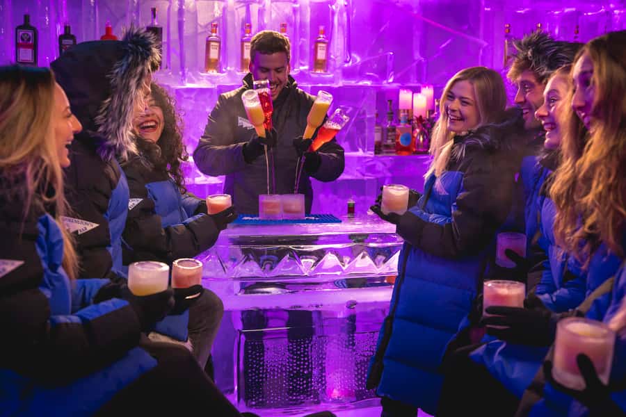 Queenstown: Ice Bar Entry with Warm Winter Gear and Drink - The ice shot lunge option if you want something extra