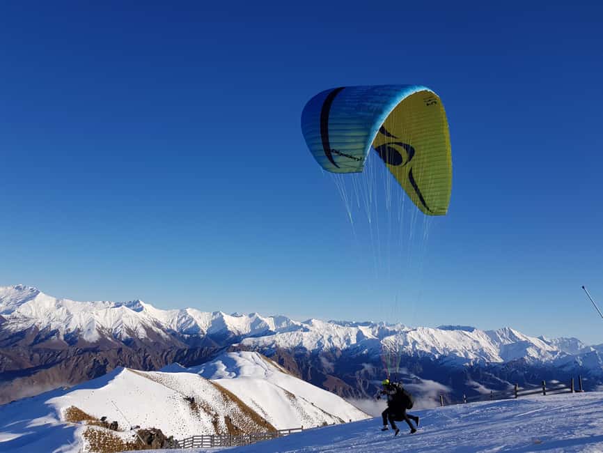 Queenstown: Tandem Paraglide - Winter - Coronet Peak 5400ft - A 5,400-Foot Launch That Changes the Whole Perspective