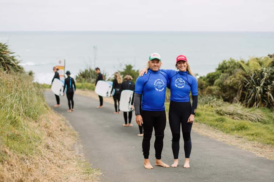 Raglan: Group Surf Lesson - Ngarunui Beach: why this is a smart place to start surfing